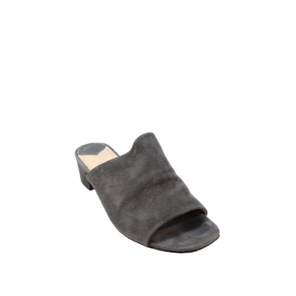 Barneys New York Womens Suede Slide On Sandals Gray Size 40.5 10.5